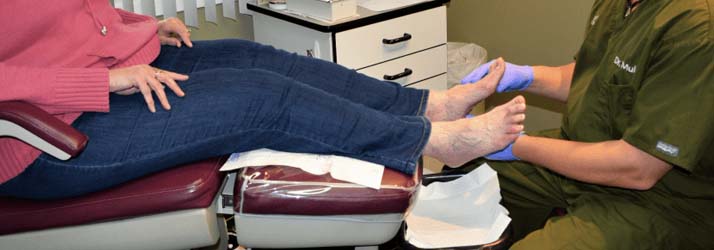 Podiatrist Matawan NJ Christopher Mullin With Patient About Us